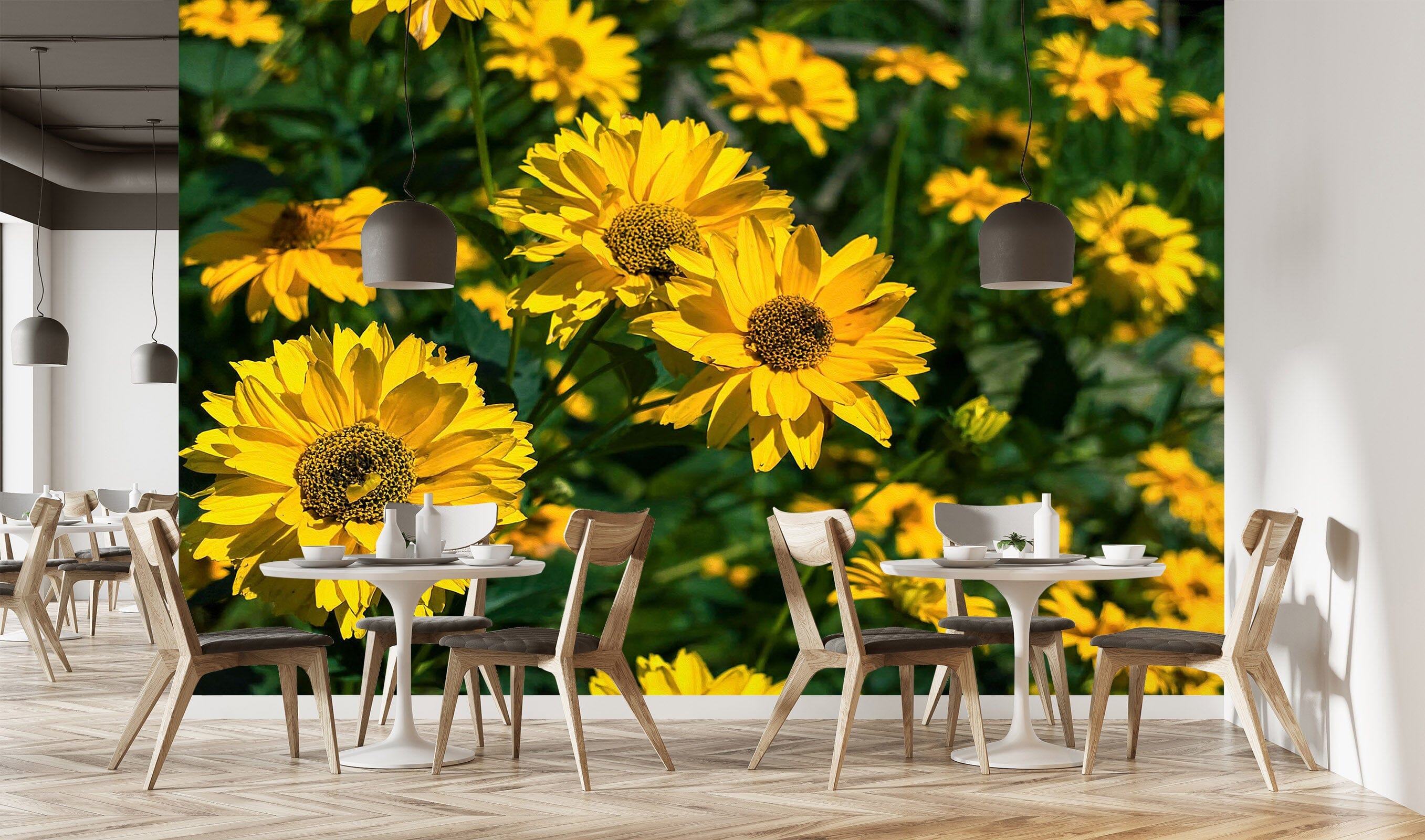 3D Sun Flower 133 Jerry LoFaro Wall Mural Wall Murals Wallpaper AJ Wallpaper 2 