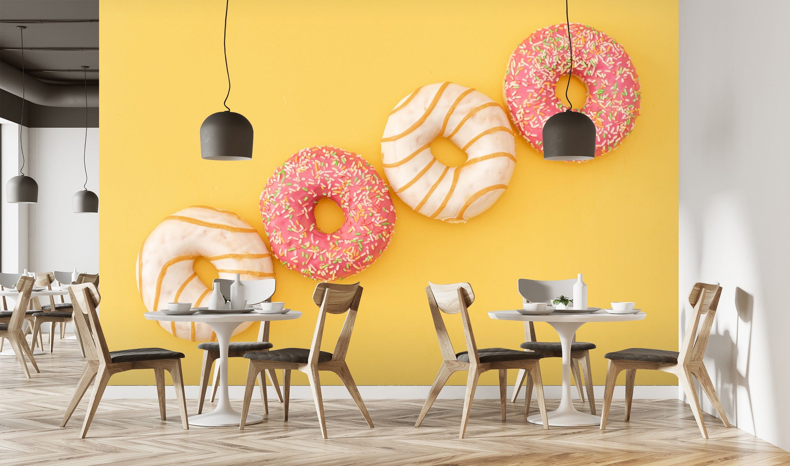 3D Colored Donuts 1441 Wall Murals Wallpaper AJ Wallpaper 2 