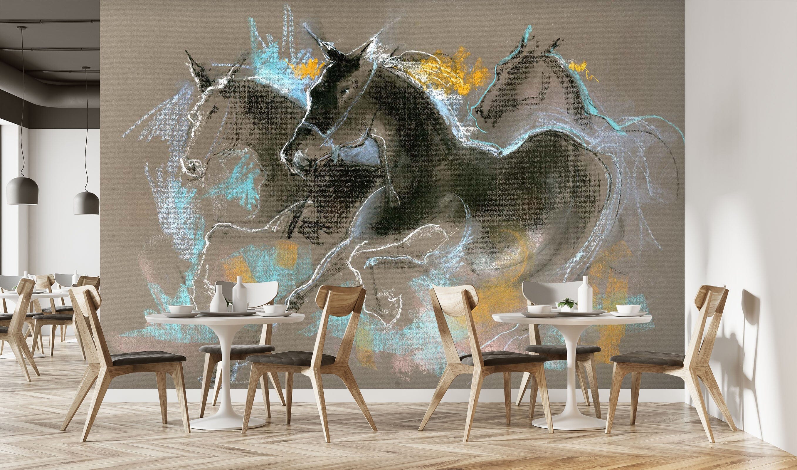 3D Running Horse 1413 Anne Farrall Doyle Wall Mural Wall Murals Wallpaper AJ Wallpaper 2 