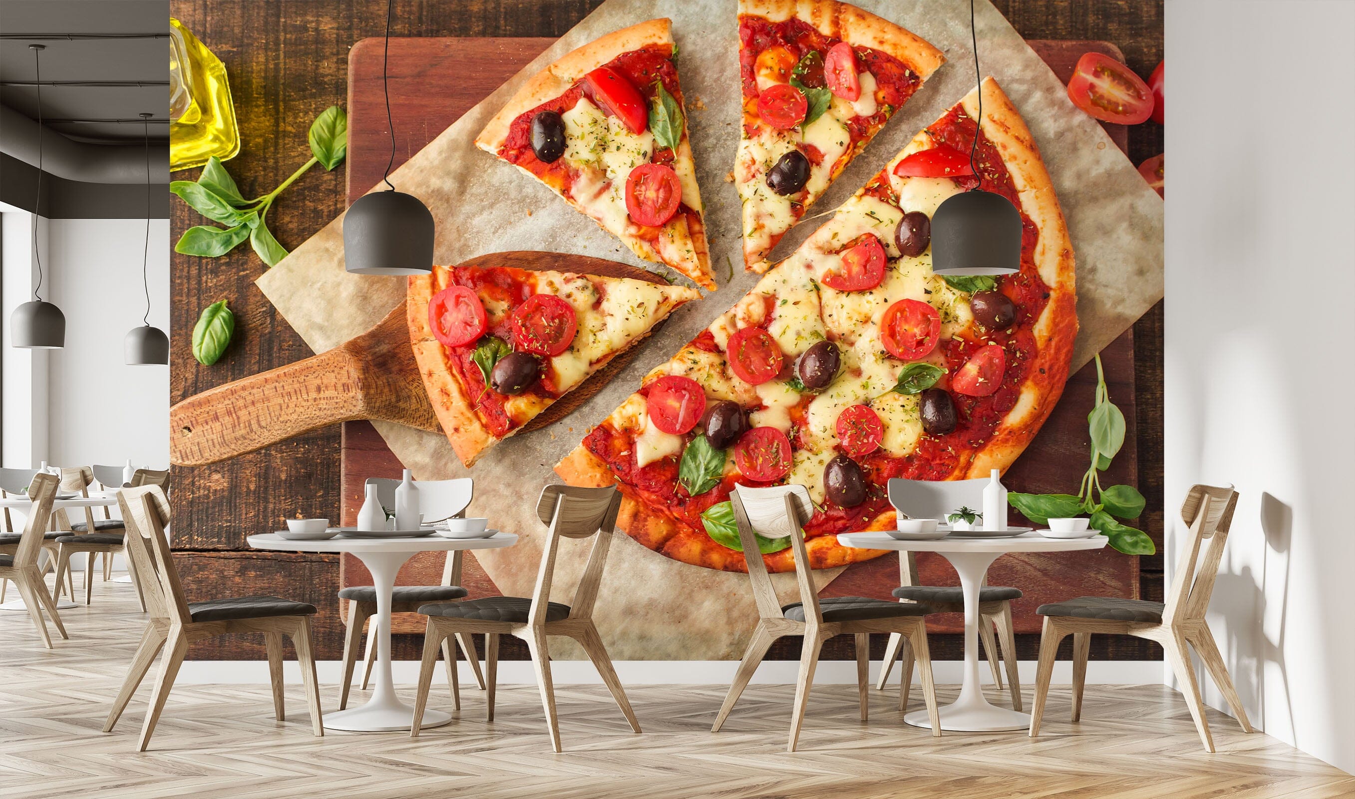 3D Delicious Pizza 1408 Wall Murals Wallpaper AJ Wallpaper 2 