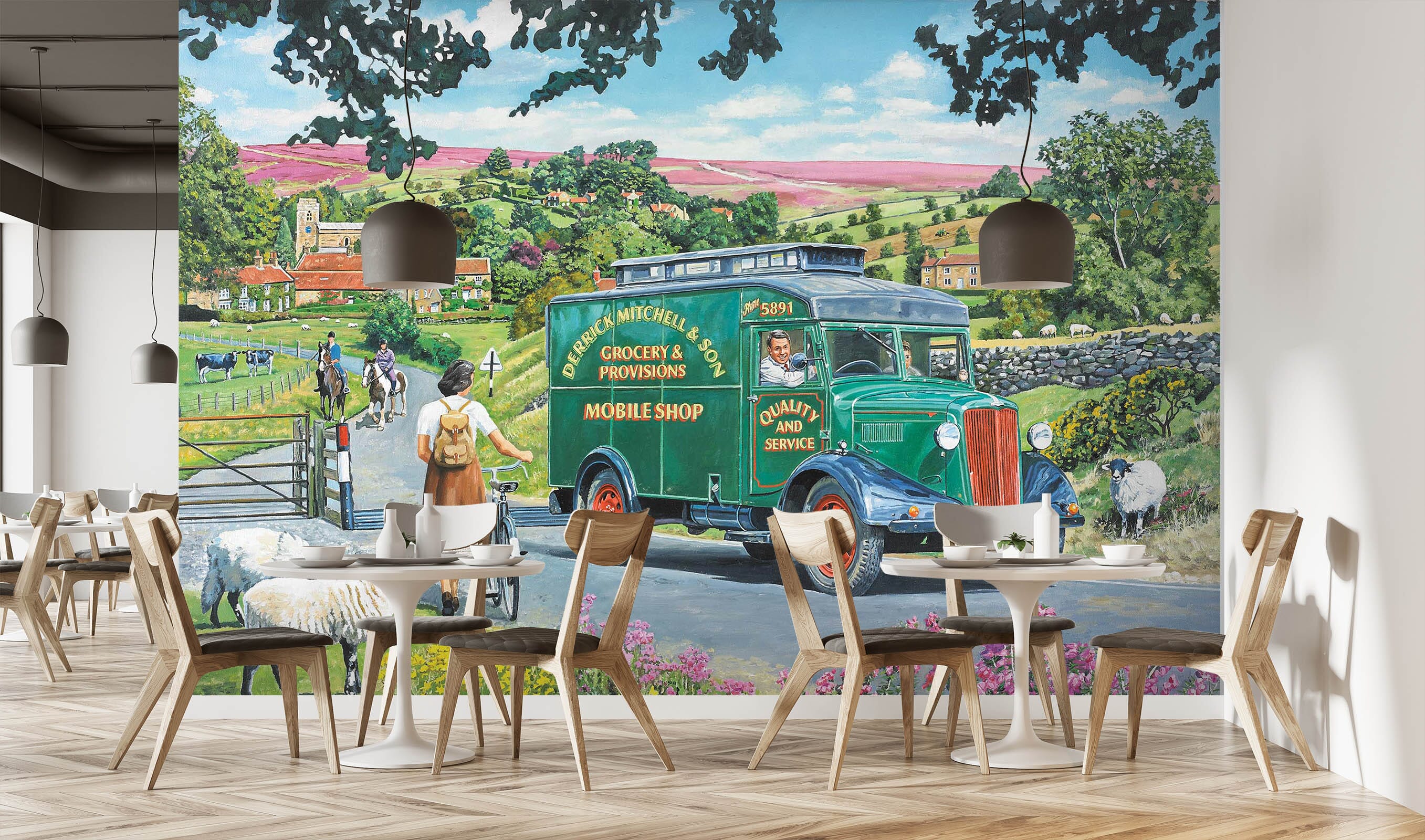 3D Over Hill And Dale 1042 Trevor Mitchell Wall Mural Wall Murals Wallpaper AJ Wallpaper 2 