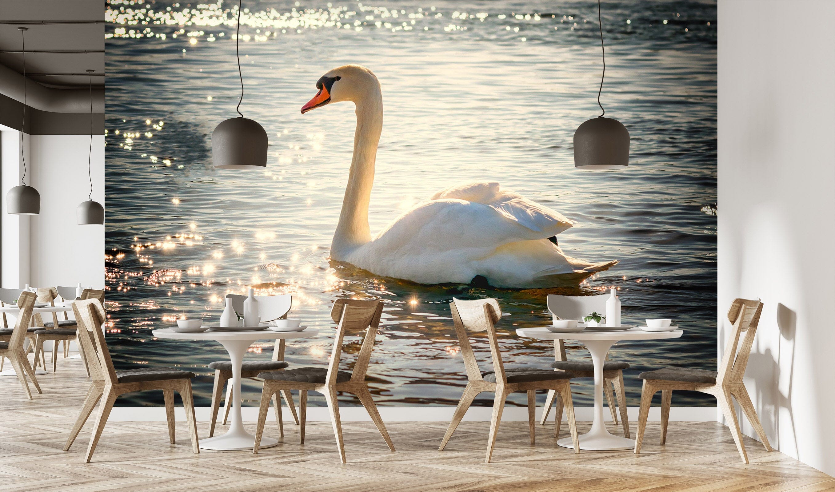 3D Swan Lake 267 Wall Murals Wallpaper AJ Wallpaper 2 
