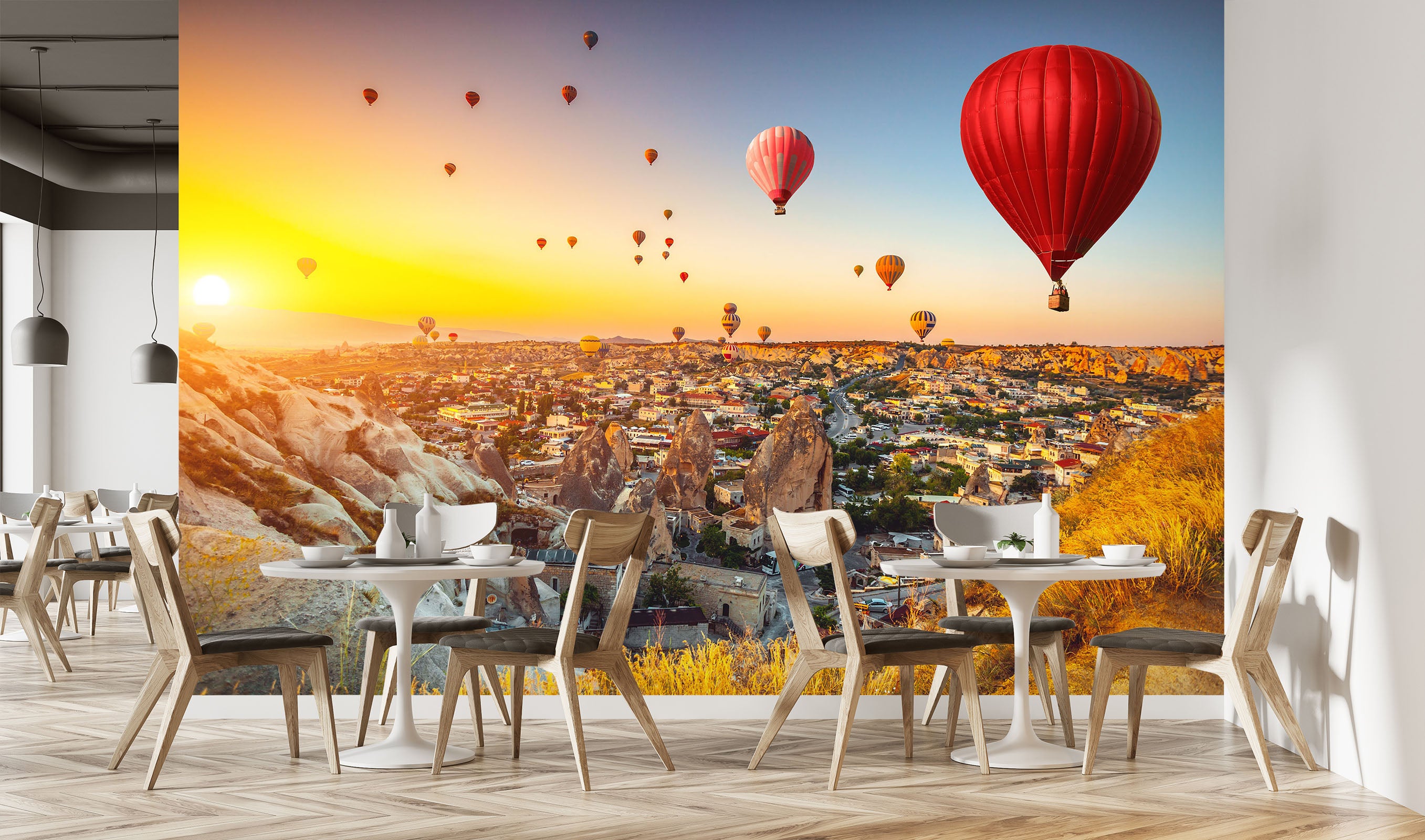 3D Hot Air Balloon 58061 Wall Murals