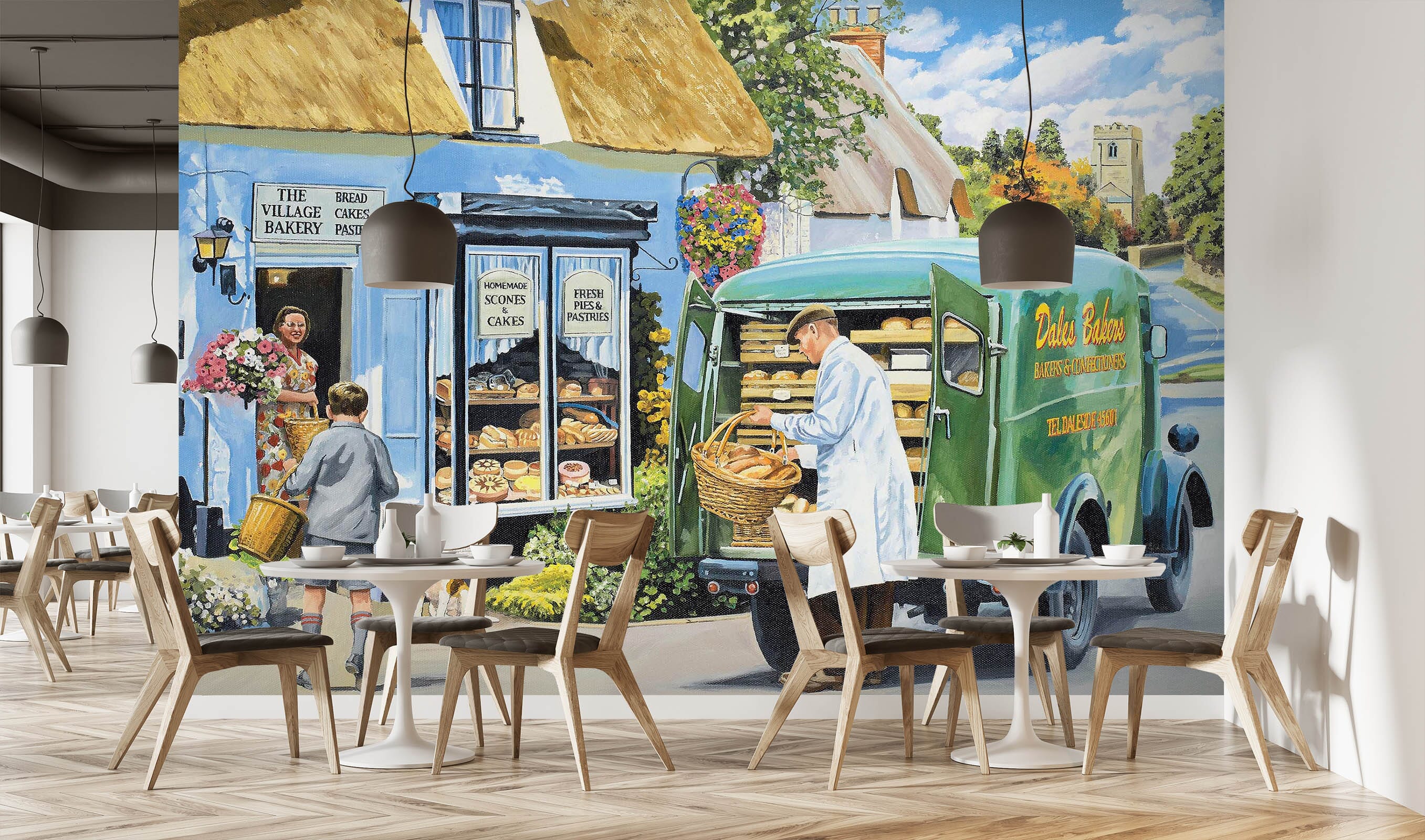 3D The Village Bakery 1070 Trevor Mitchell Wall Mural Wall Murals Wallpaper AJ Wallpaper 2 