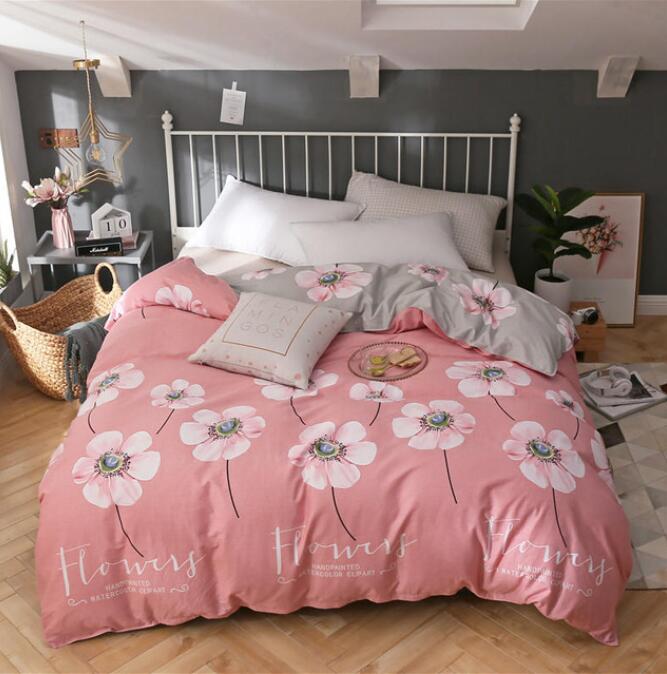 3D Big Pink Flower 4119 Bed Pillowcases Quilt