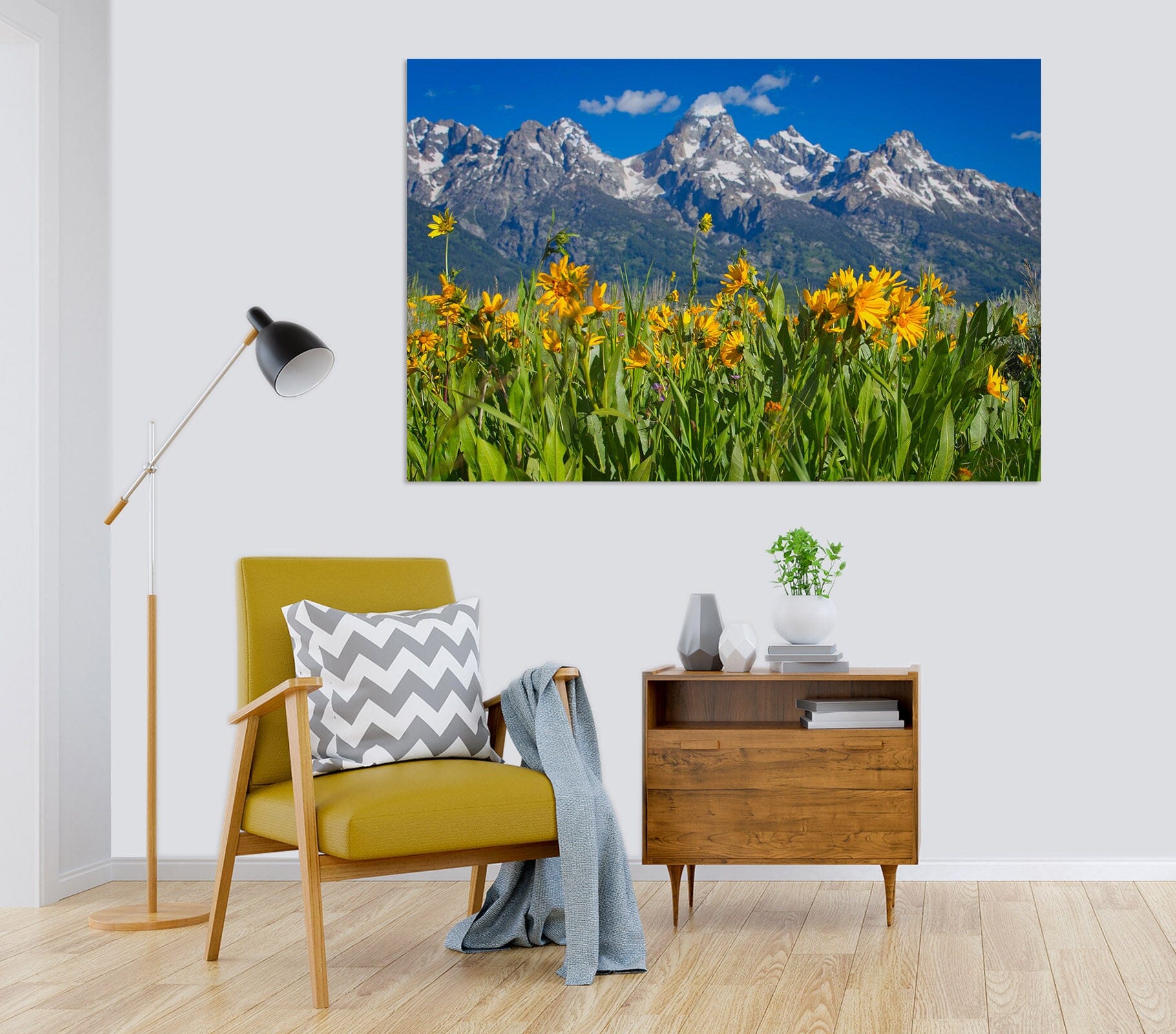 3D Mountain Wildflowers 020 Kathy Barefield Wall Sticker Wallpaper AJ Wallpaper 2 