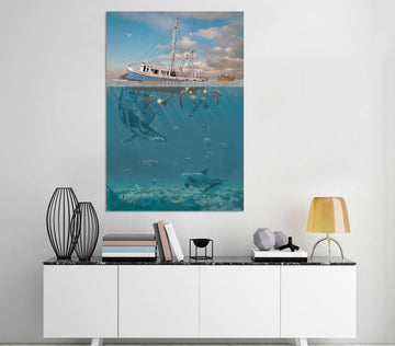 3D HRage Of The Dolphin 063 Vincent Hie Wall Sticker Wallpaper AJ Wallpaper 2 