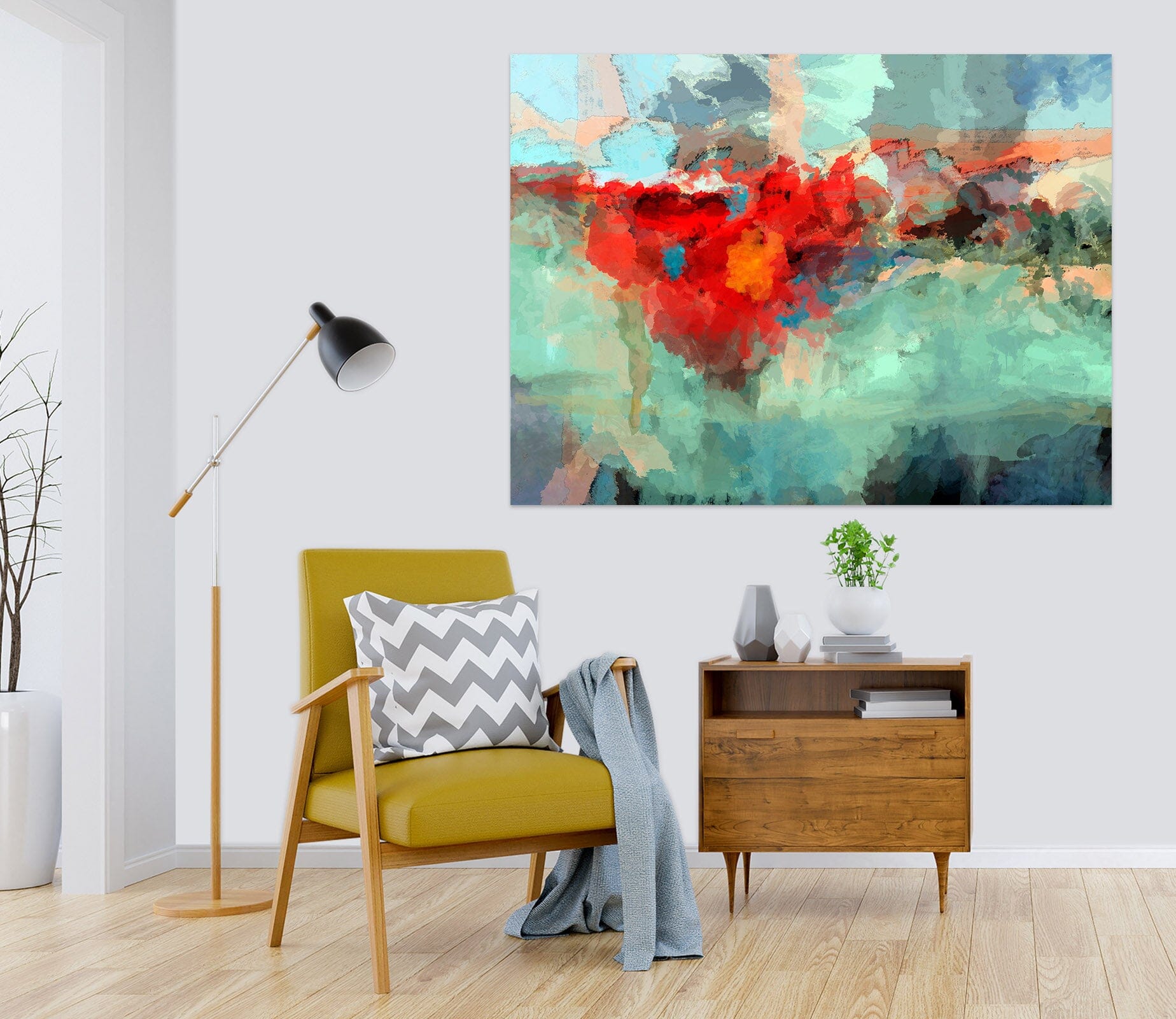 3D Red Flame 043 Michael Tienhaara Wall Sticker Wallpaper AJ Wallpaper 2 