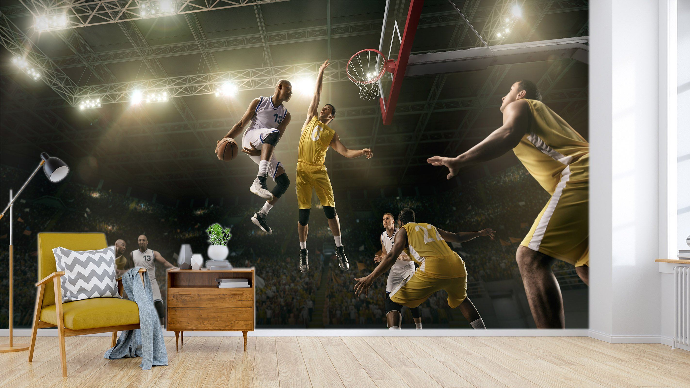 3D Basketball Dunk Athlete 3543 Wallpaper AJ Wallpaper 2 