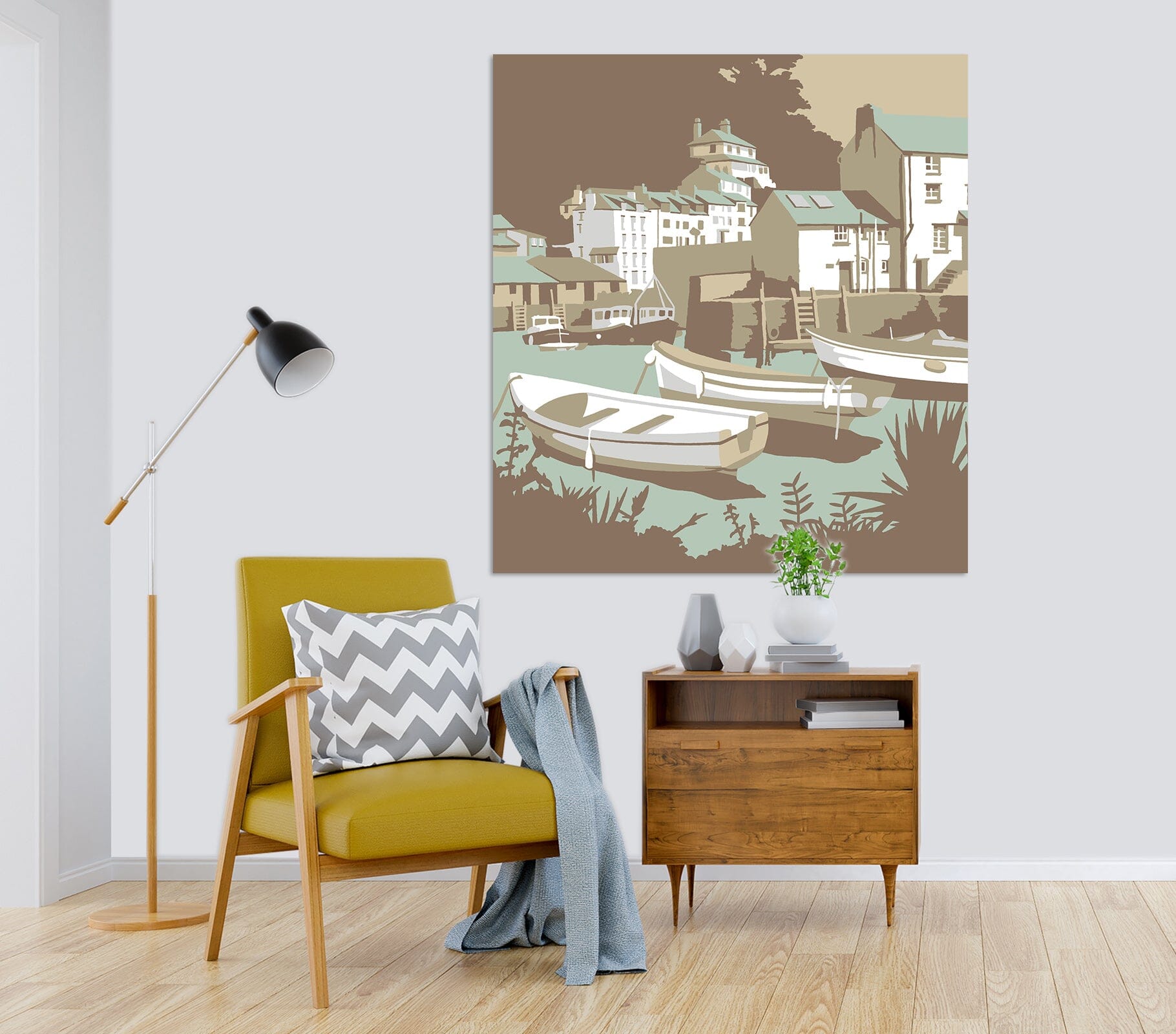 3D Polperro 044 Steve Read Wall Sticker Wallpaper AJ Wallpaper 2 