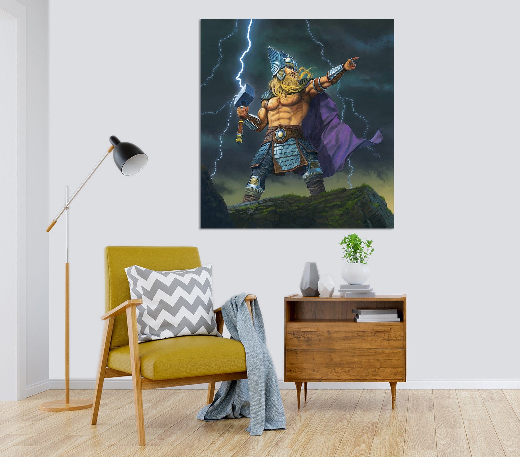 3D Thor God Of Thunder 079 Vincent Hie Wall Sticker Wallpaper AJ Wallpaper 2 