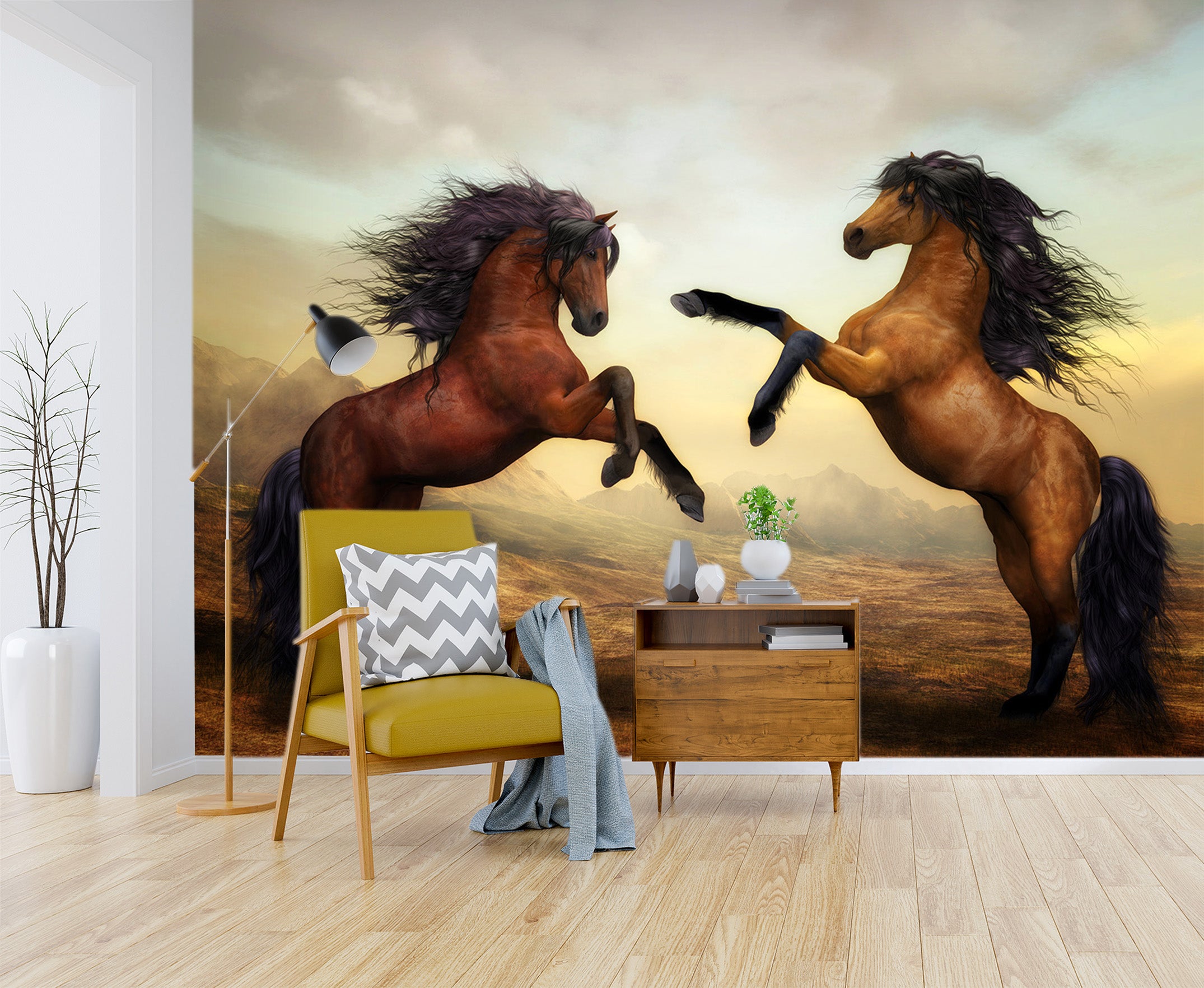 3D Horse Jumping 176 Wall Murals