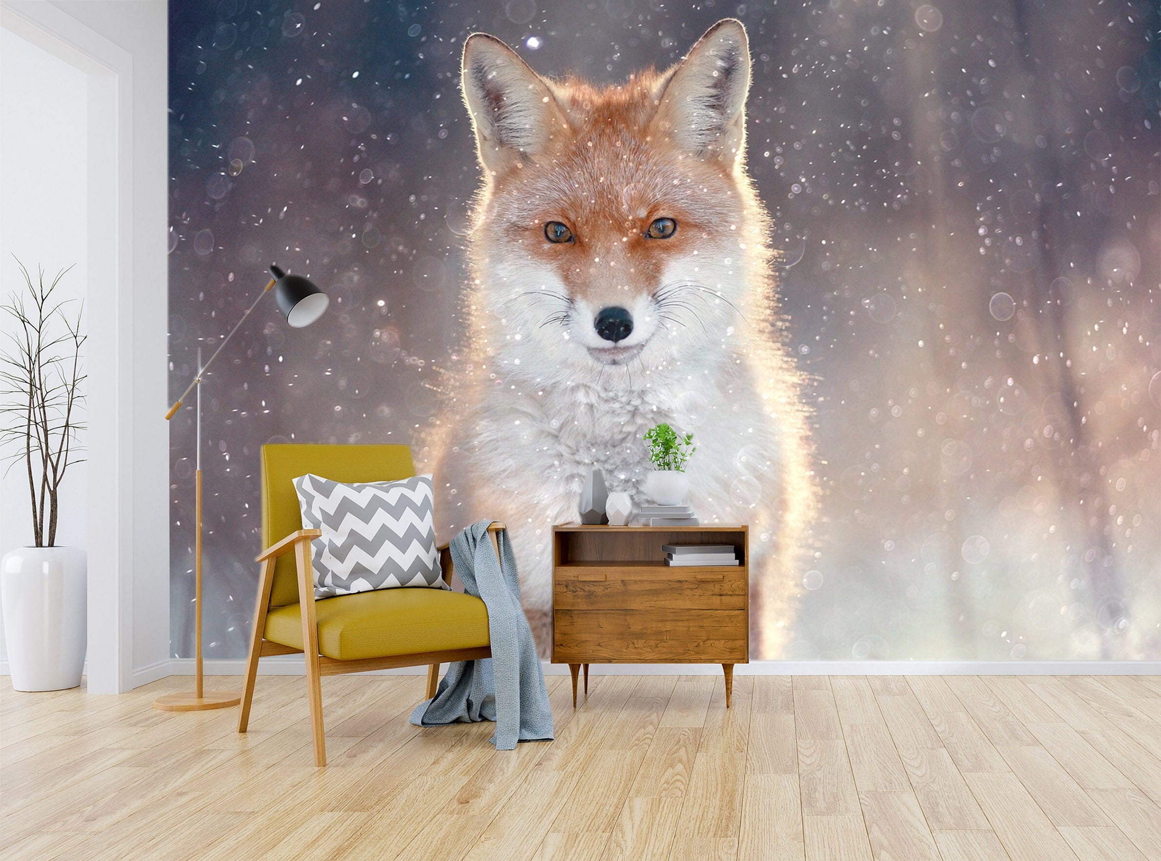 3D Cute Fox 102 Wall Murals Wallpaper AJ Wallpaper 2 