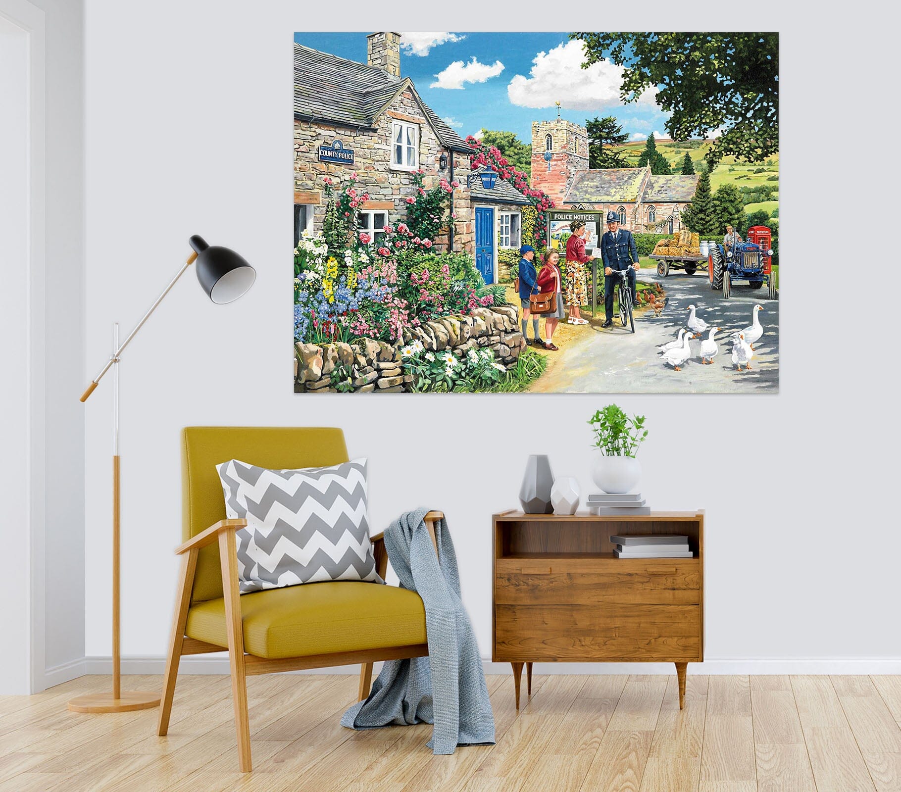 3D The Police House 074 Trevor Mitchell Wall Sticker Wallpaper AJ Wallpaper 2 