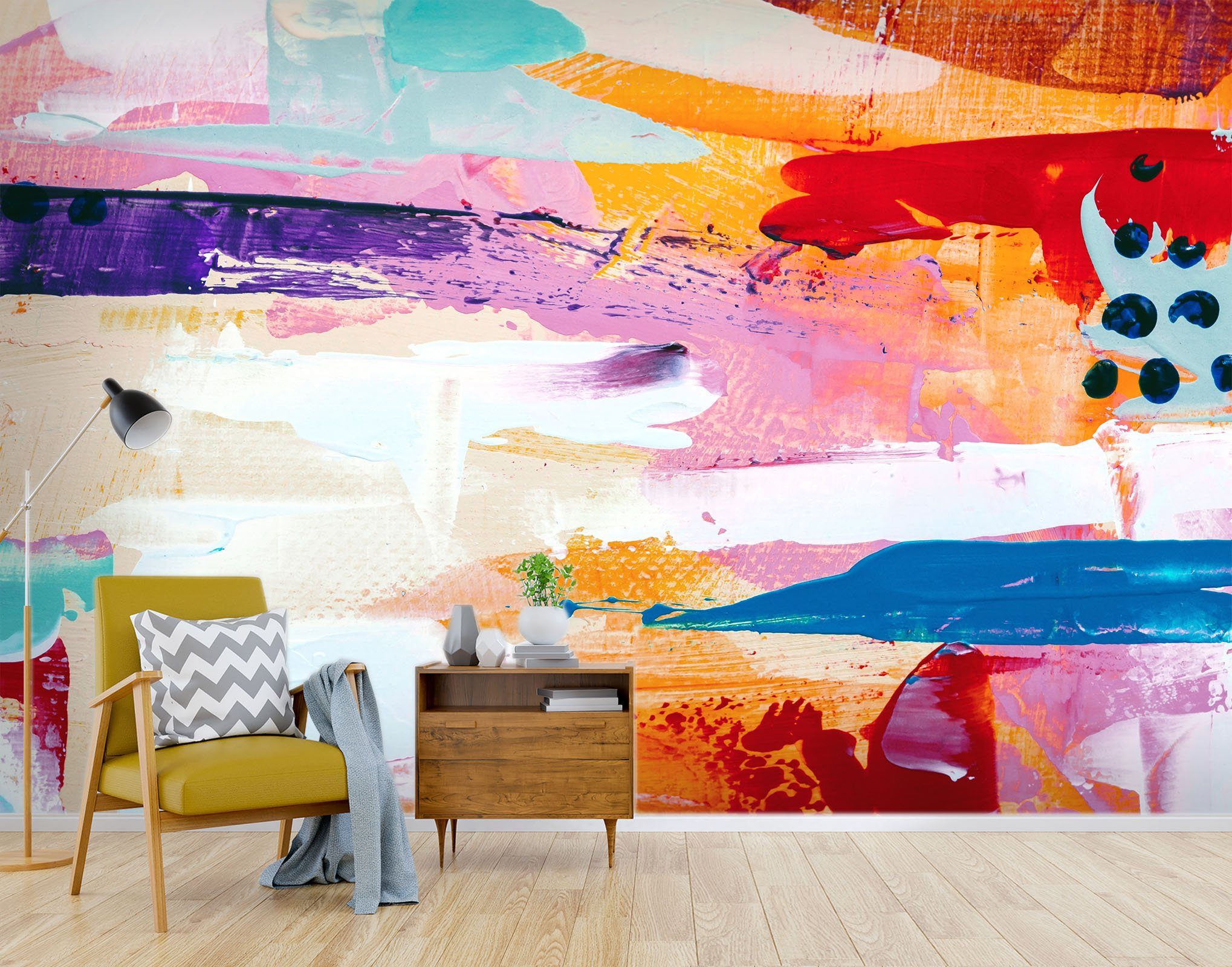 3D Colorful Graffiti 96 Wallpaper AJ Wallpaper 