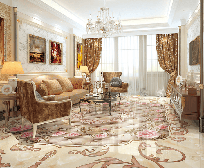 3D Flowers Vines Floor Mural Wallpaper AJ Wallpaper 2 