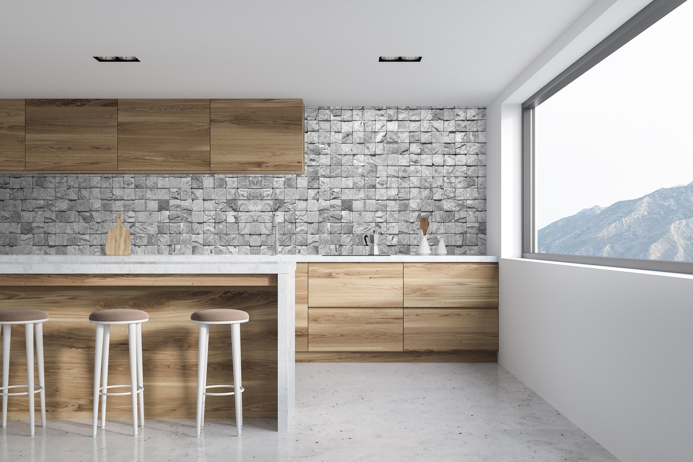 3D Retro Square 076 Marble Tile Texture Wallpaper AJ Wallpaper 2 