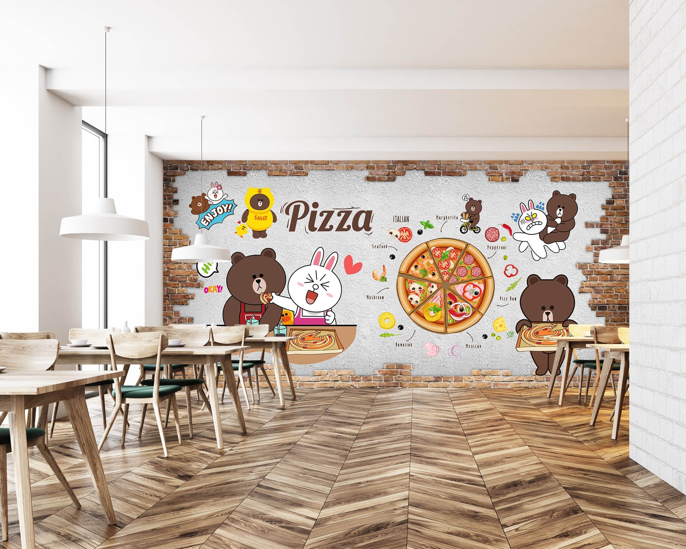 3D Gummy Pizza 3023 Wall Murals Wallpaper AJ Wallpaper 2 