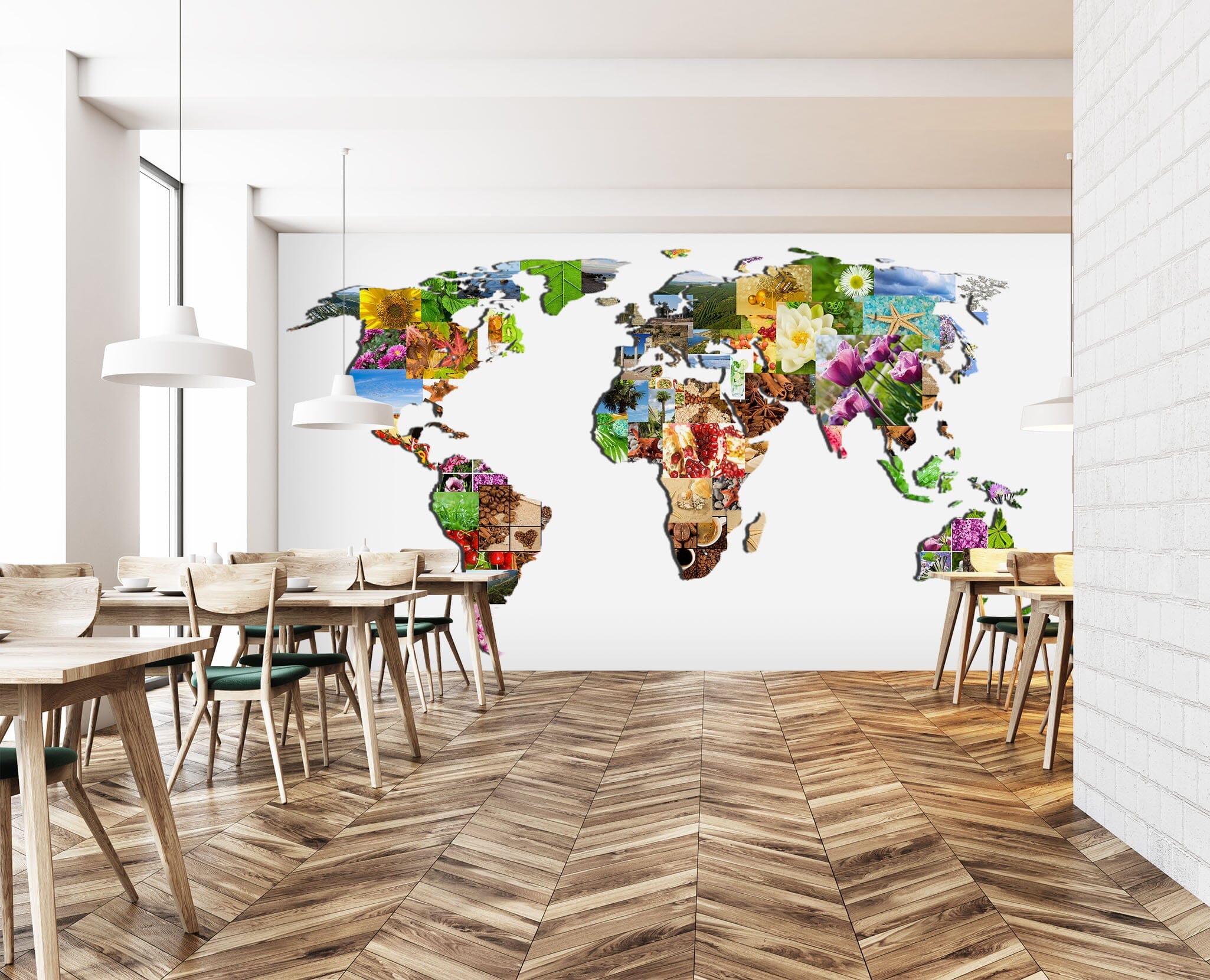 3D Abstract Art 2037 World Map Wall Murals Wallpaper AJ Wallpaper 2 
