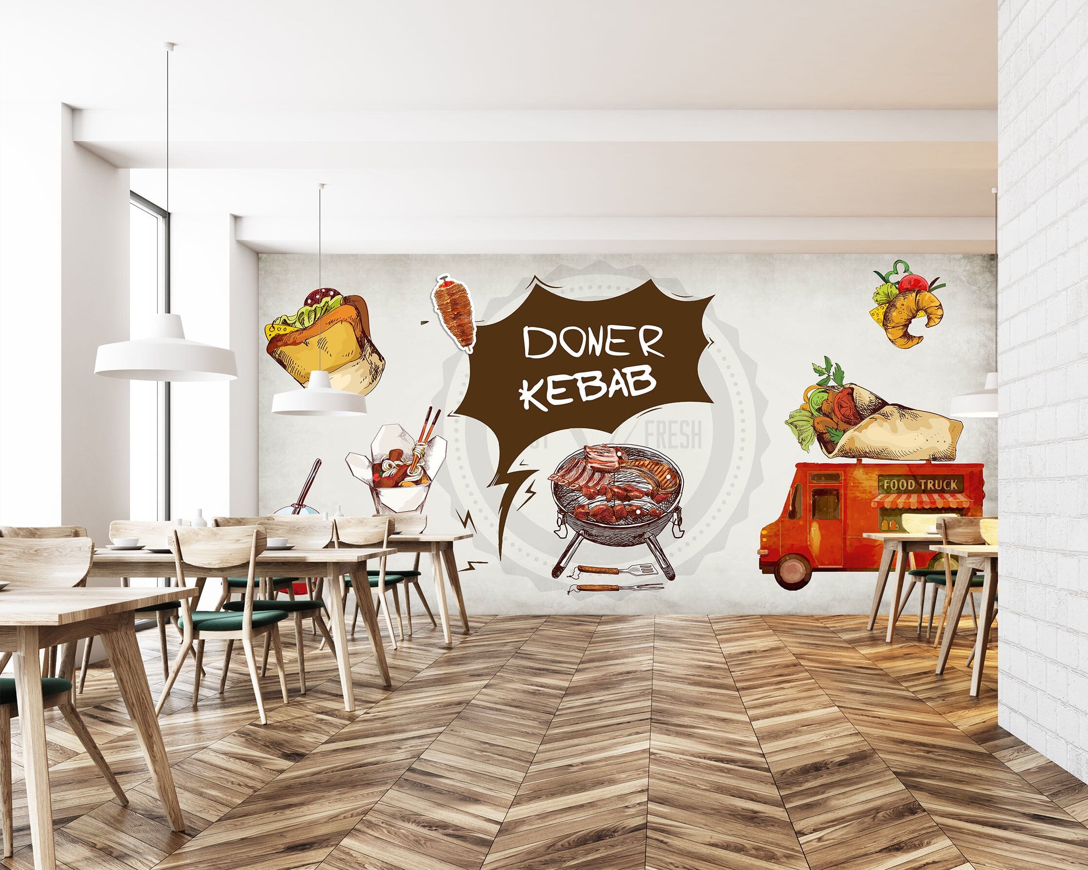 3D Food Transport 3016 Wall Murals Wallpaper AJ Wallpaper 2 