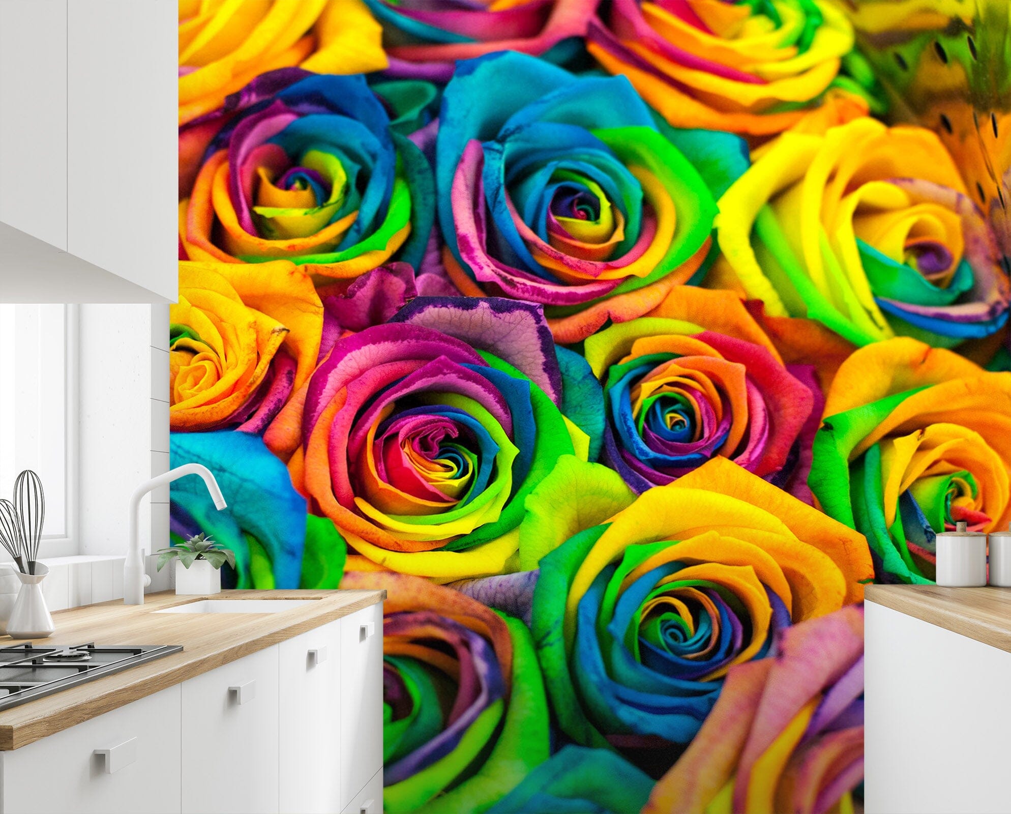 3D Colored Rose 142 Wall Murals Wallpaper AJ Wallpaper 2 