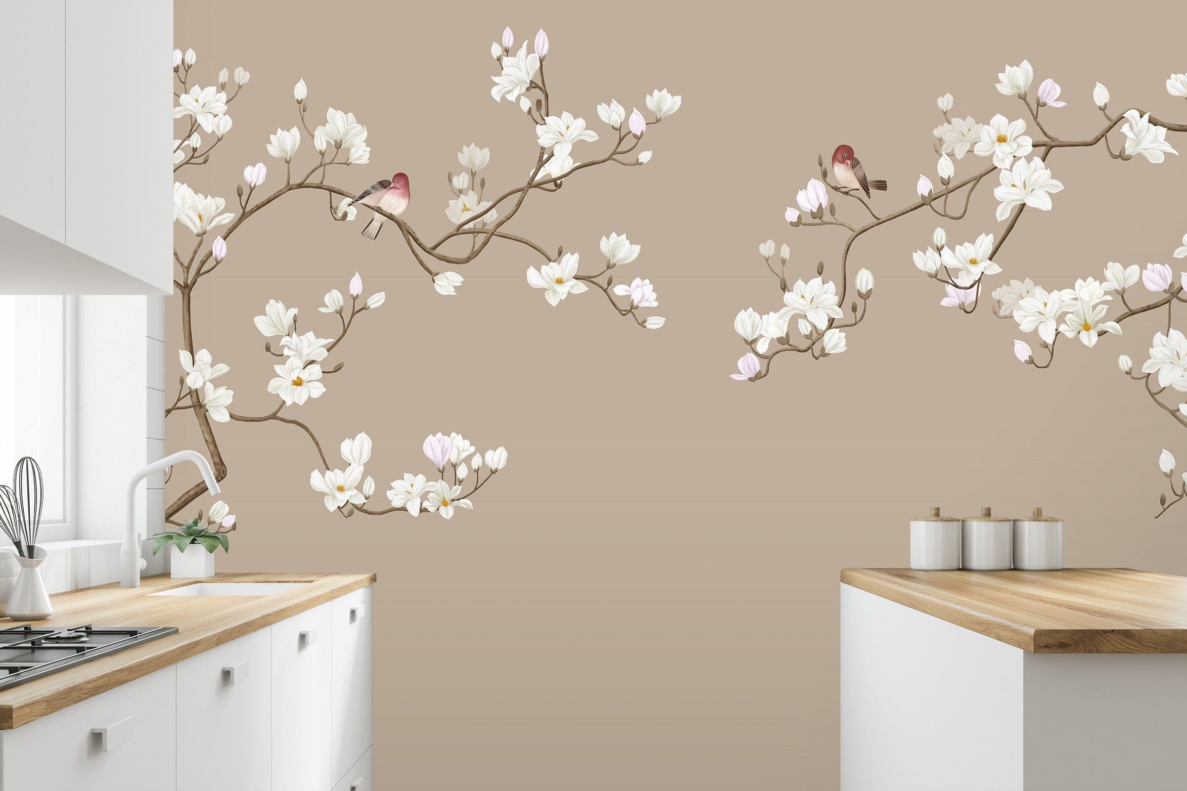 3D Peach Blossom 1439 Wall Murals Wallpaper AJ Wallpaper 2 