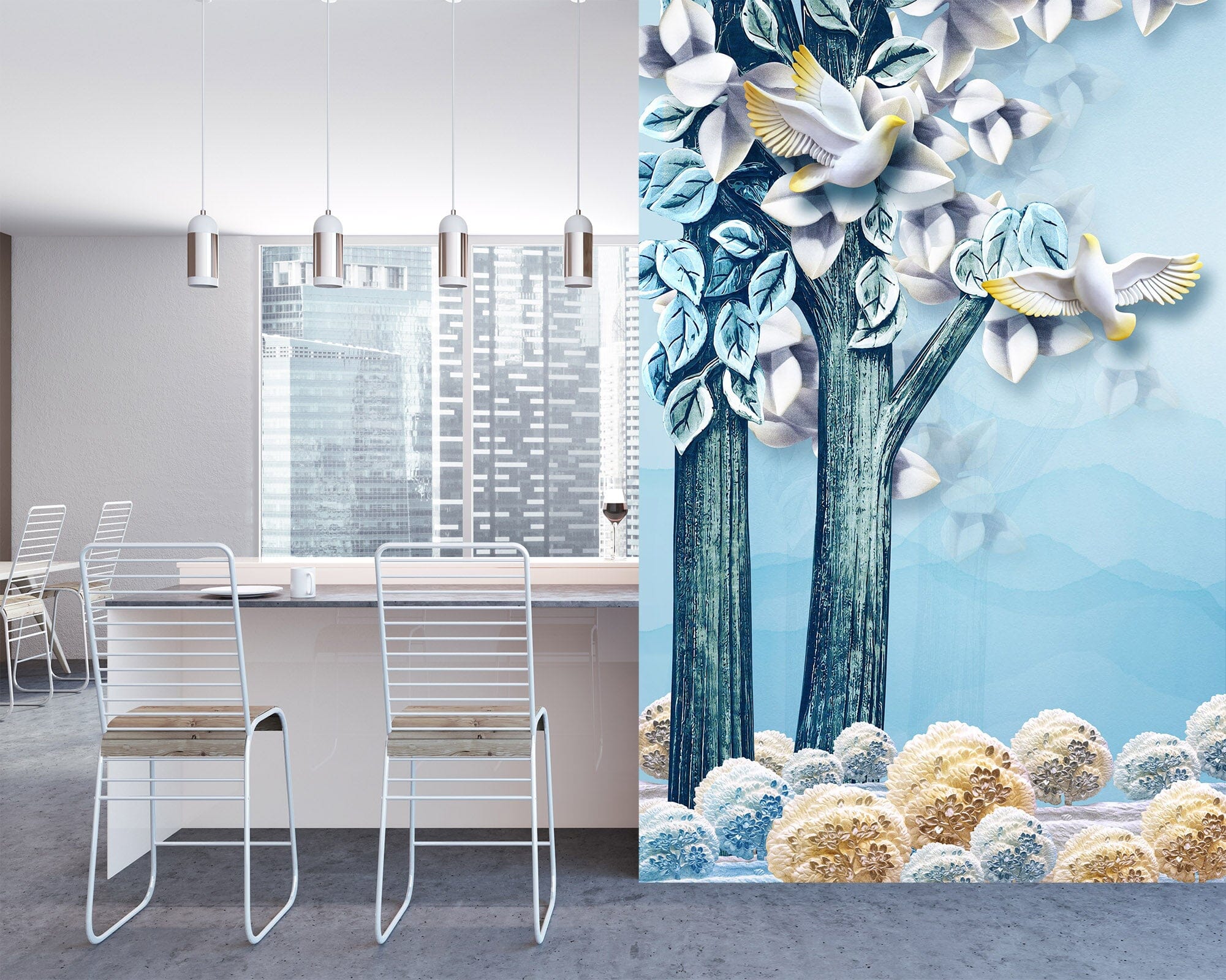 3D Painted Tree 1806 Wall Murals Wallpaper AJ Wallpaper 2 