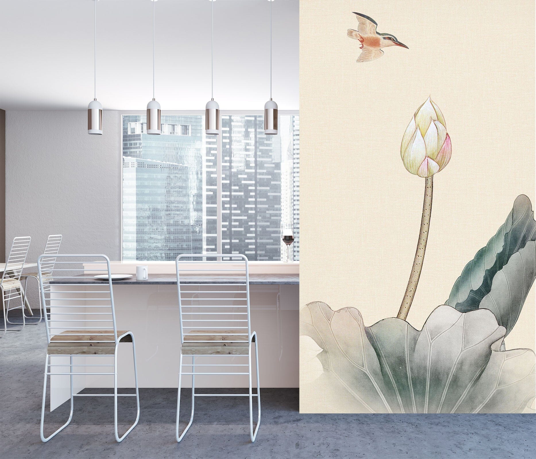 3D Lotus Flower 1815 Wall Murals Wallpaper AJ Wallpaper 2 