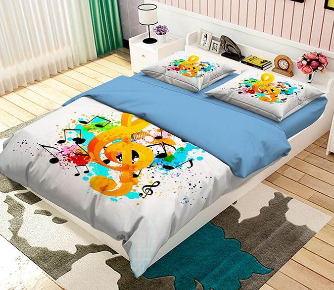 3D Colorful Notes 019 Bed Pillowcases Quilt Wallpaper AJ Wallpaper 