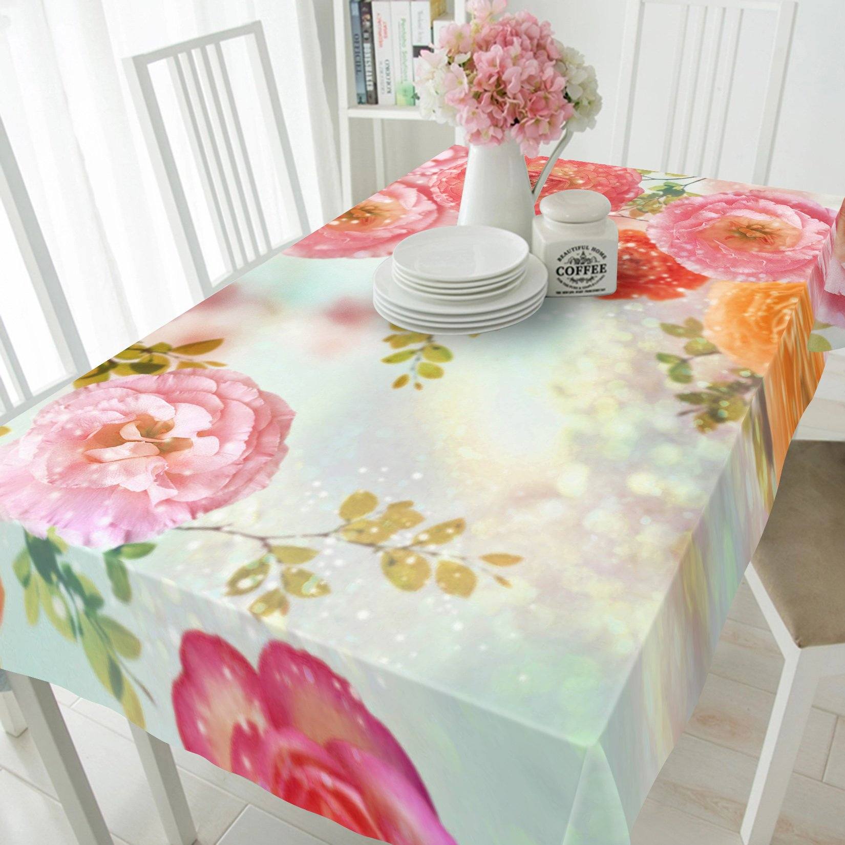 3D Snowing Field Flowers 272 Tablecloths Wallpaper AJ Wallpaper 
