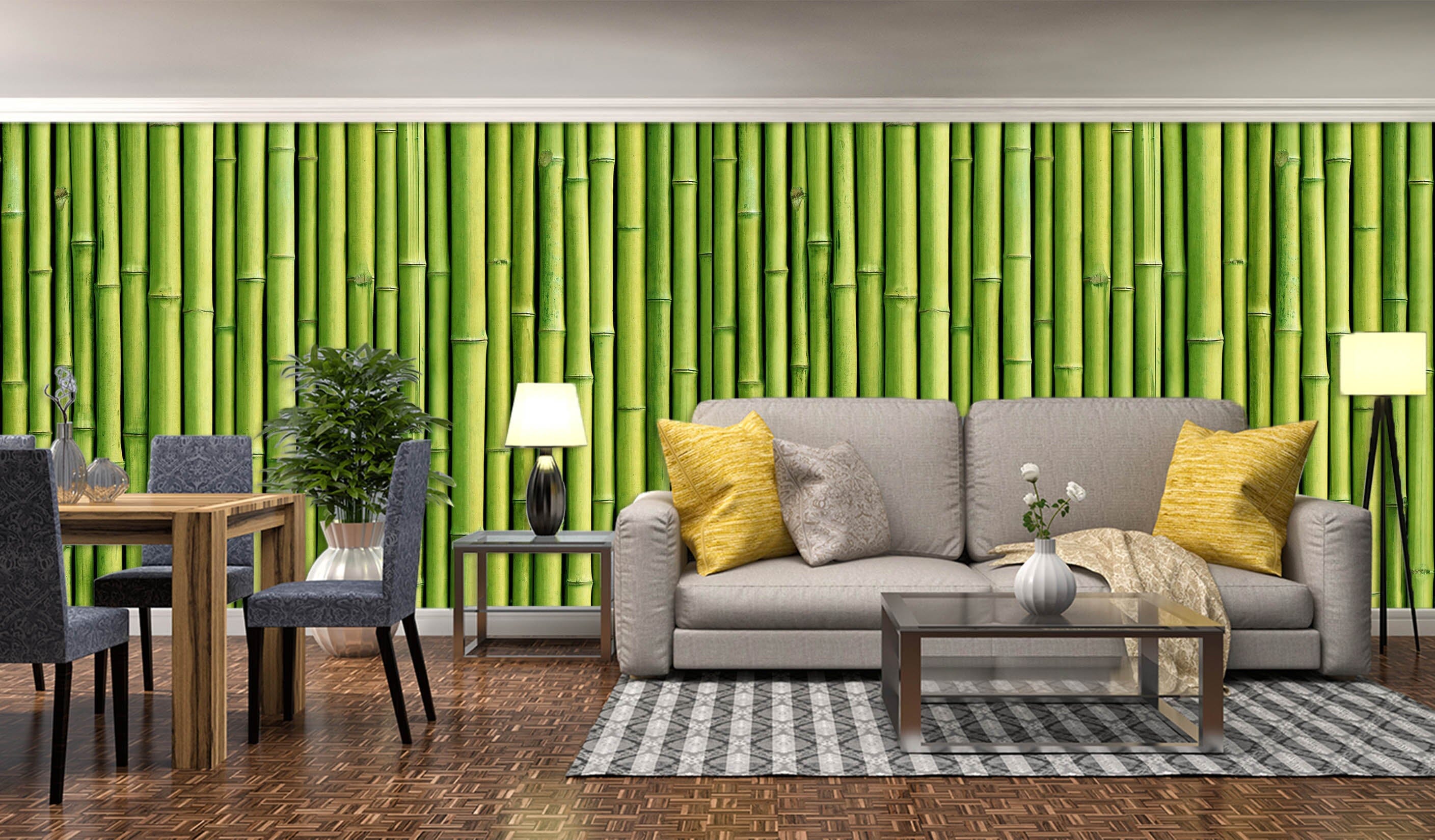 3D Green Bamboo 1012 Wall Murals Wallpaper AJ Wallpaper 2 
