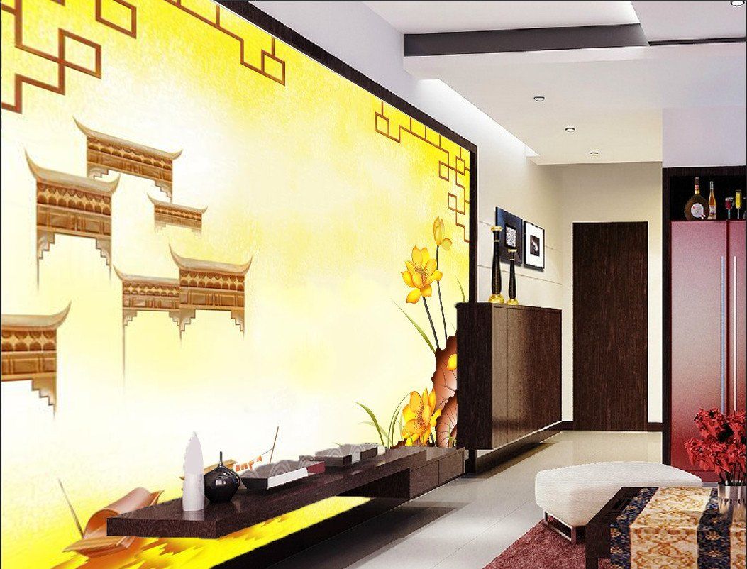 Floating Boats And Golden Flower 44 Wallpaper AJ Wallpaper 1 