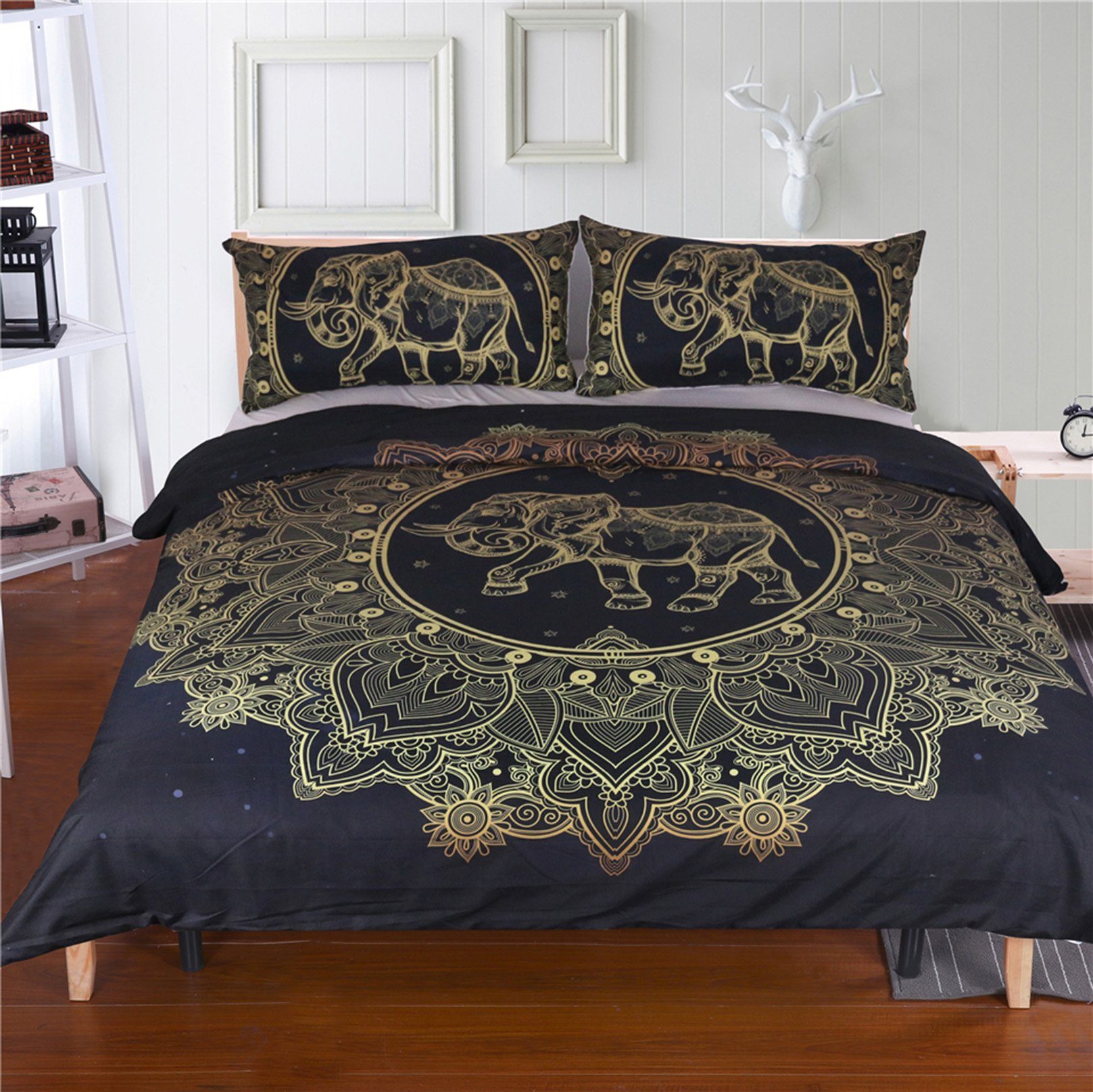3D Mandala Elephant 193 Bed Pillowcases Quilt Wallpaper AJ Wallpaper 