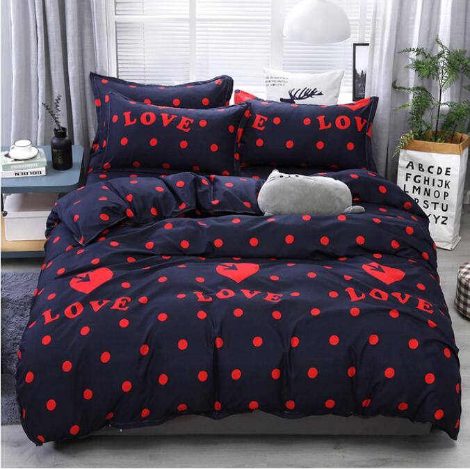 3D Love Wave Point 12167 Bed Pillowcases Quilt