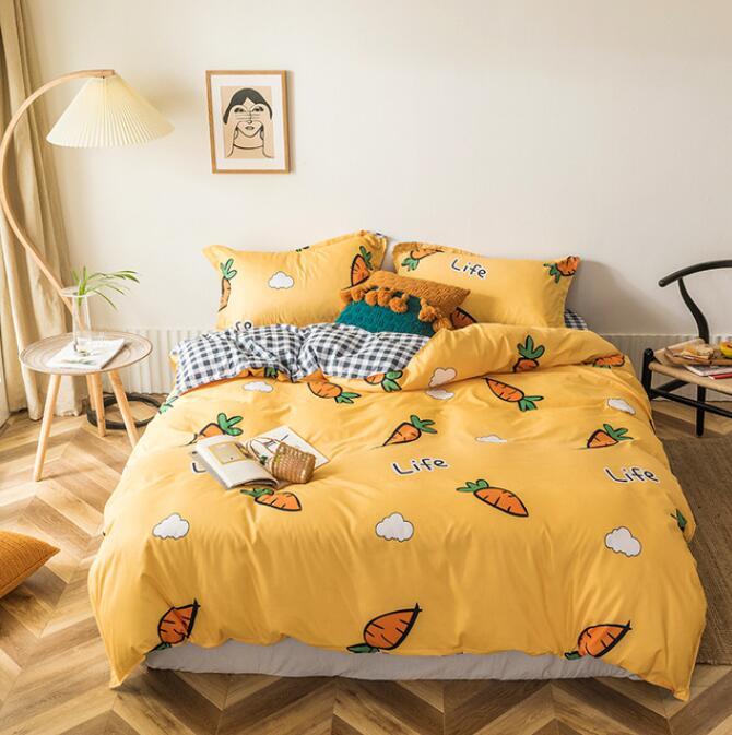 3D Yellow Carrot 13115 Bed Pillowcases Quilt