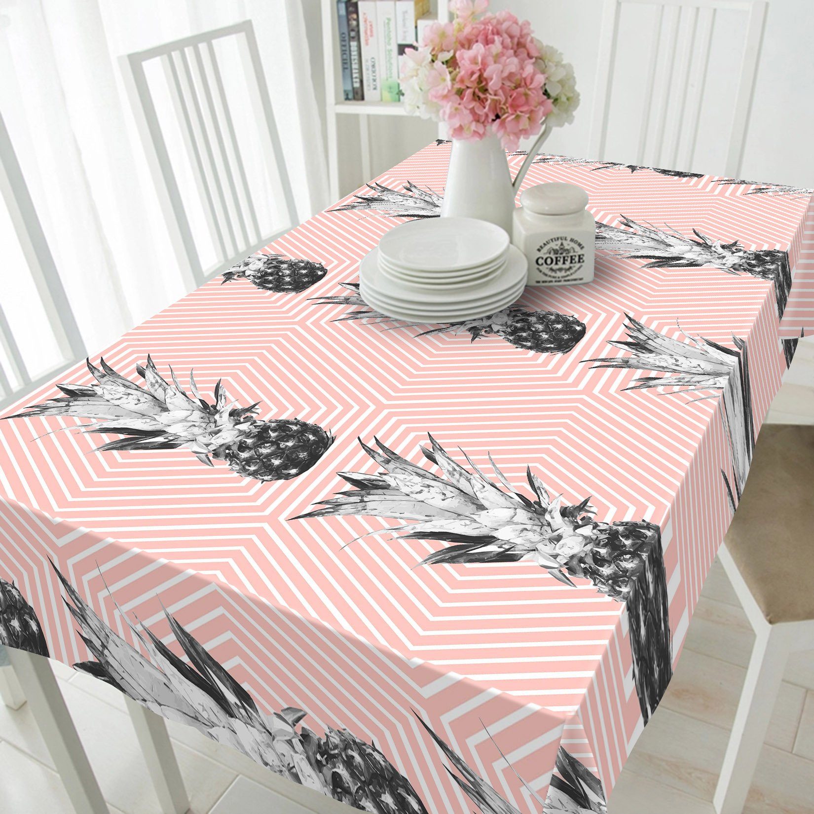 3D Pineapple Pattern 180 Tablecloths Wallpaper AJ Wallpaper 