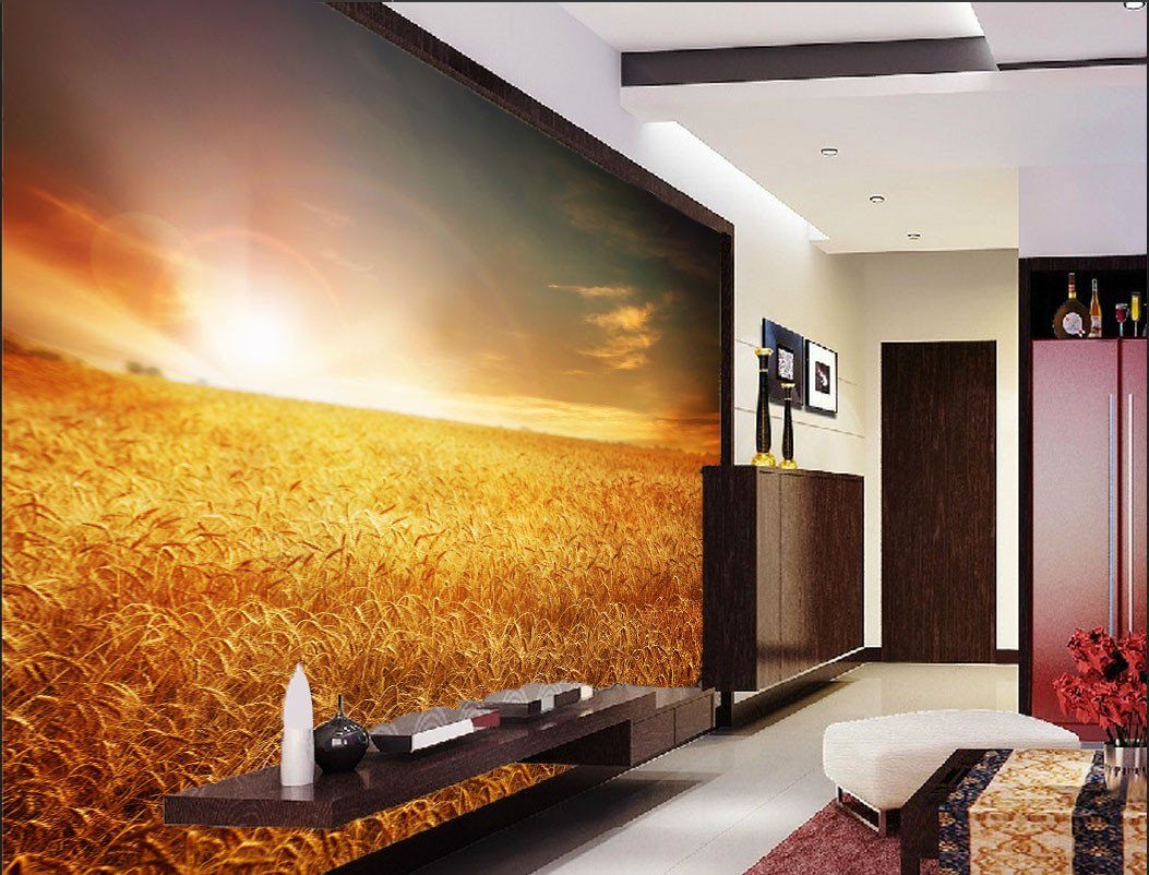 Golden Wheat Fields 2 Wallpaper AJ Wallpaper 