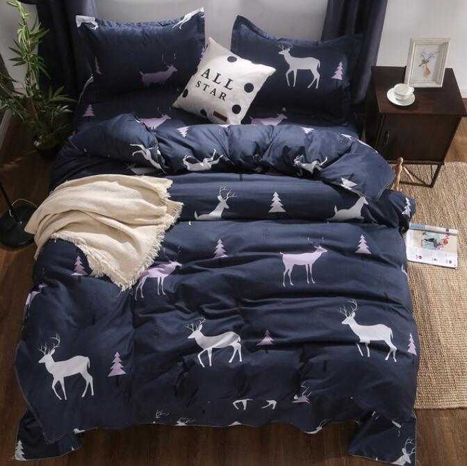 3D Deer Christmas Tree 12187 Bed Pillowcases Quilt