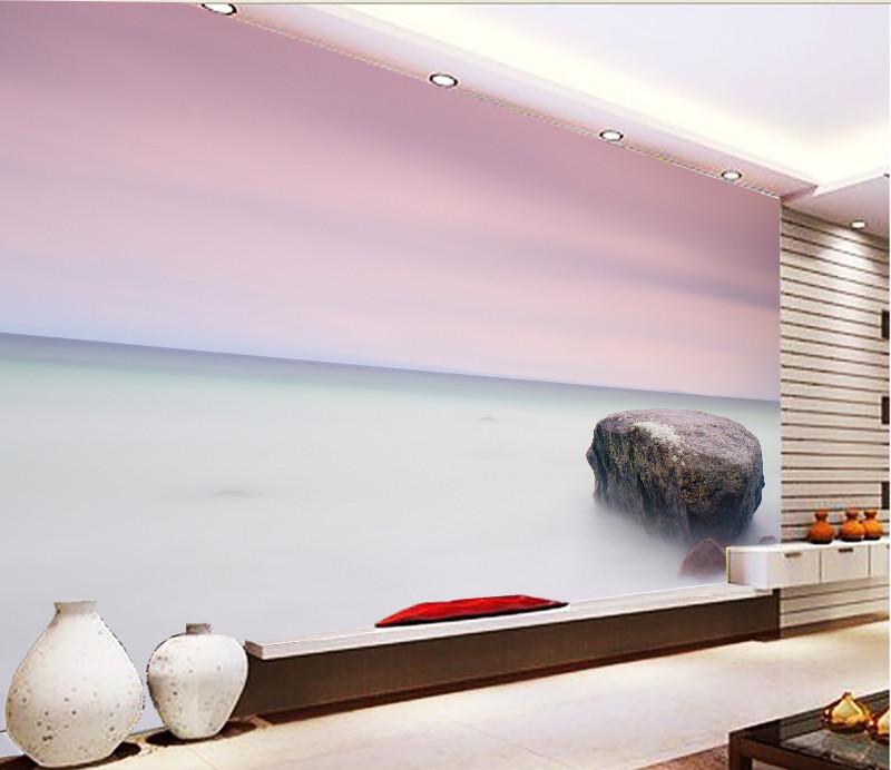 3D Stone Mist Sea 442 Wallpaper AJ Wallpapers 