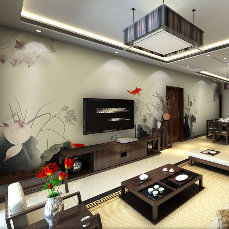 Lotus Carp Pool Wallpaper AJ Wallpaper 