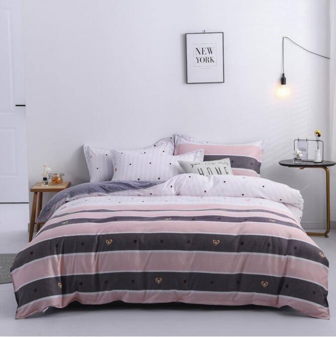 3D Pink Brown Bars 13021 Bed Pillowcases Quilt