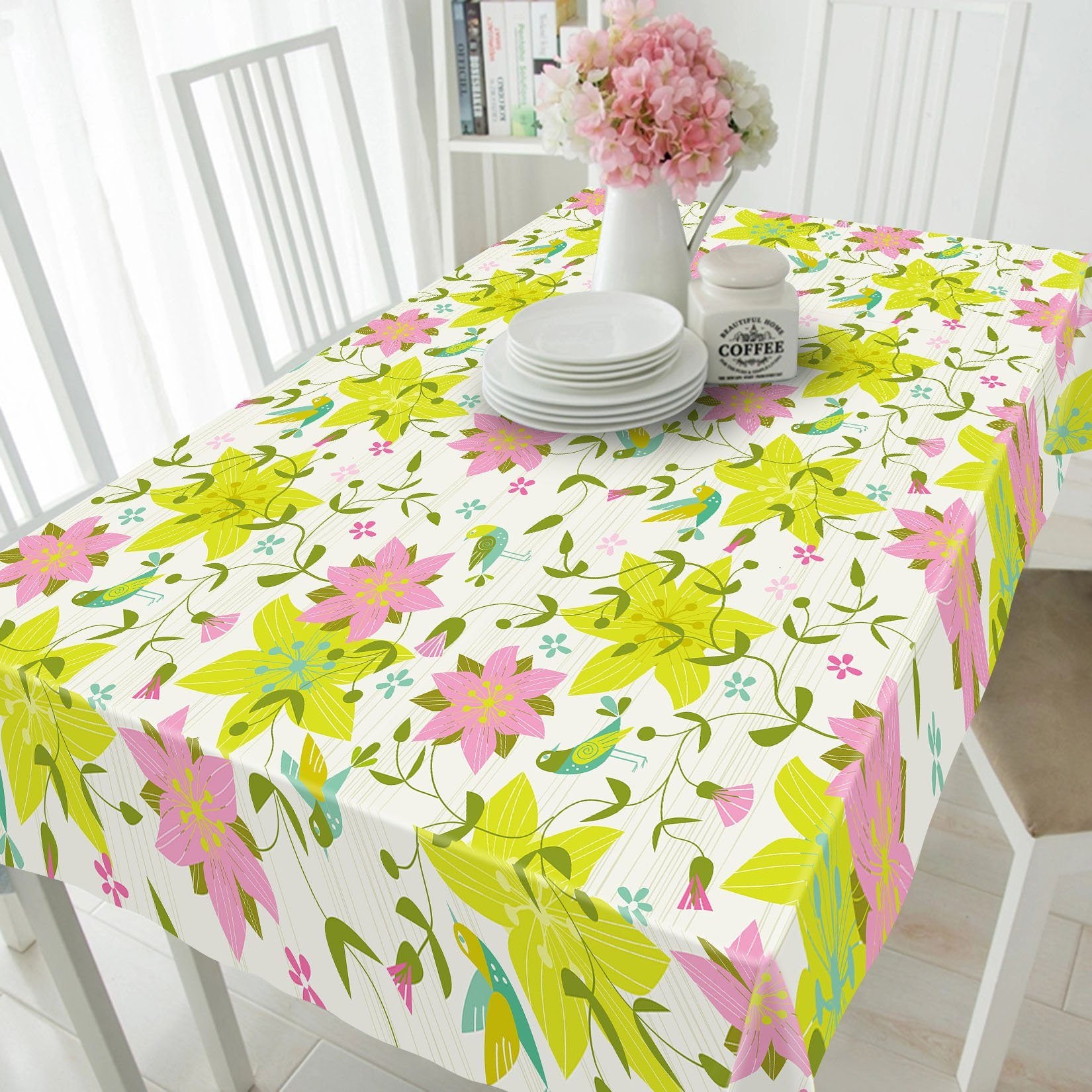 3D Flowers Birds Pattern 261 Tablecloths Wallpaper AJ Wallpaper 
