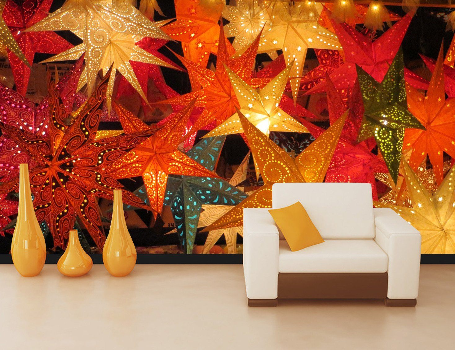 3D Christmas Shining Maple Leaves 42 Wallpaper AJ Wallpaper 