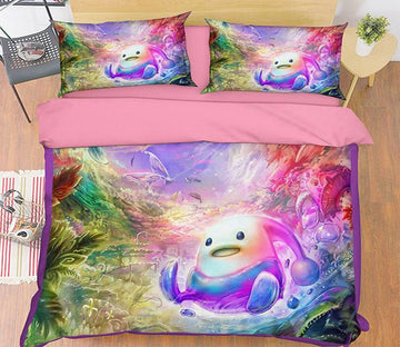 3D Cartoon Alien 003 Bed Pillowcases Quilt Wallpaper AJ Wallpaper 