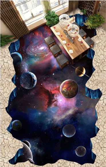 3D Space Floor Mural Wallpaper AJ Wallpaper 2 