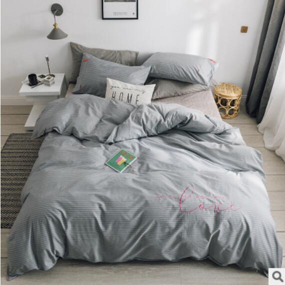 3D Light Grey 30214 Bed Pillowcases Quilt