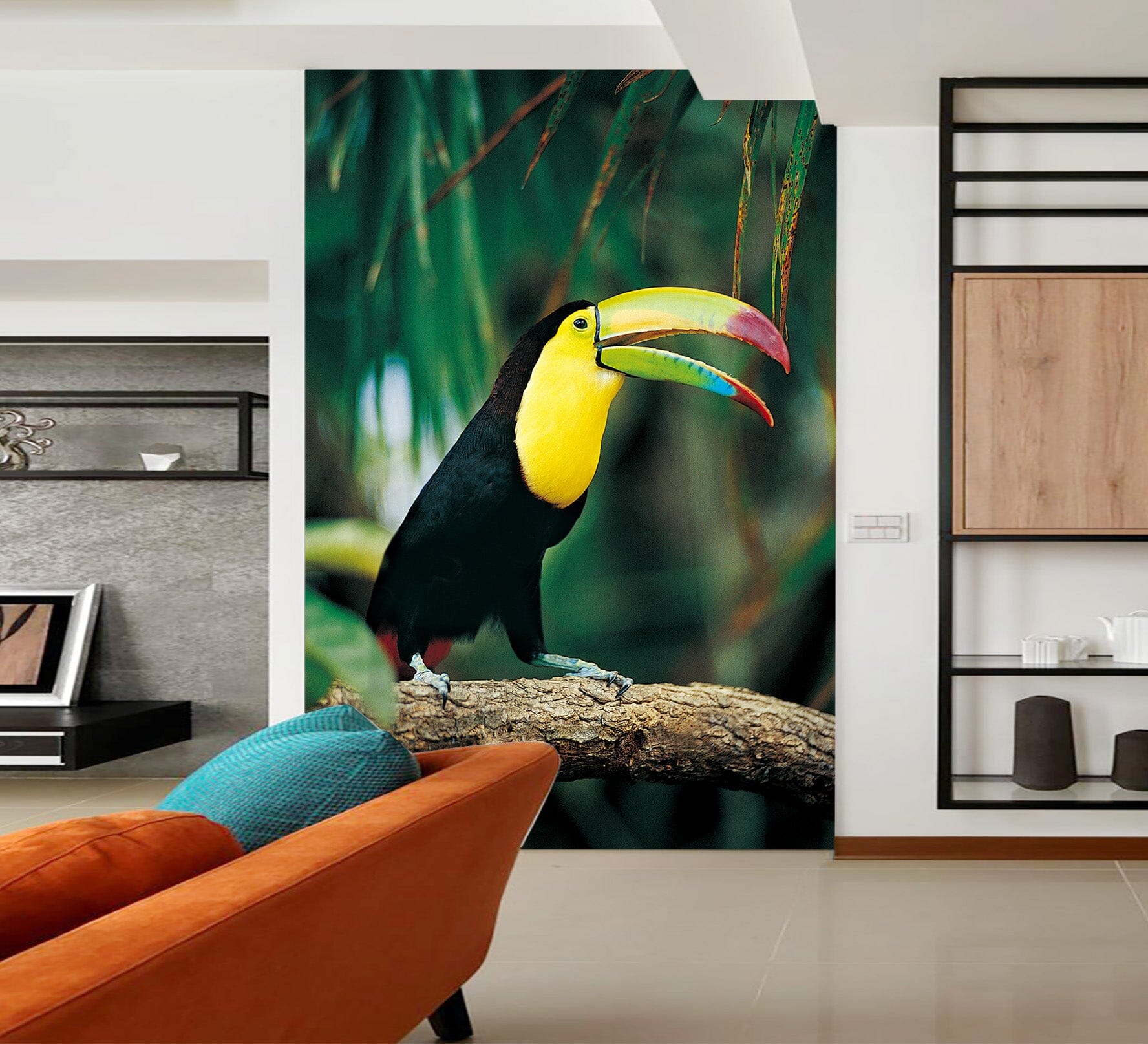 3D Toucan Tree 145 Wall Murals Wallpaper AJ Wallpaper 2 