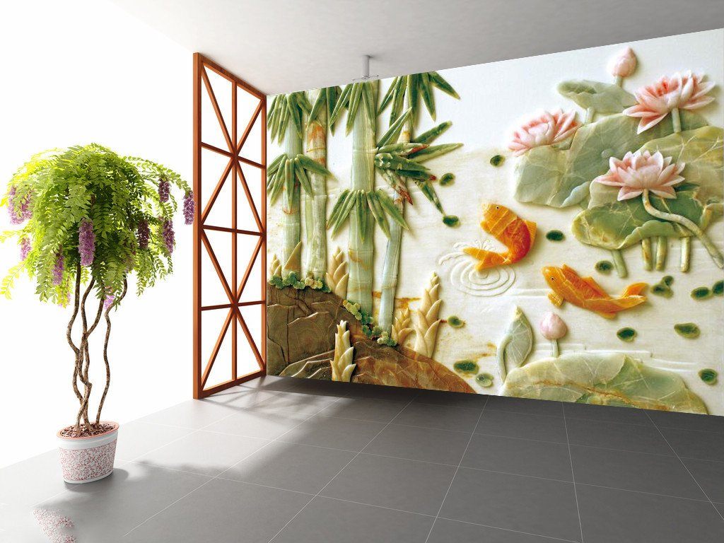 Louts Pond And Golden Fish 54 Wallpaper AJ Wallpaper 1 