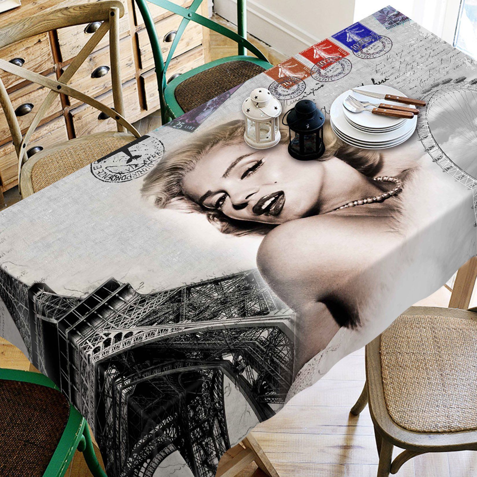3D Marilyn Monroe 15 Tablecloths Wallpaper AJ Wallpaper 