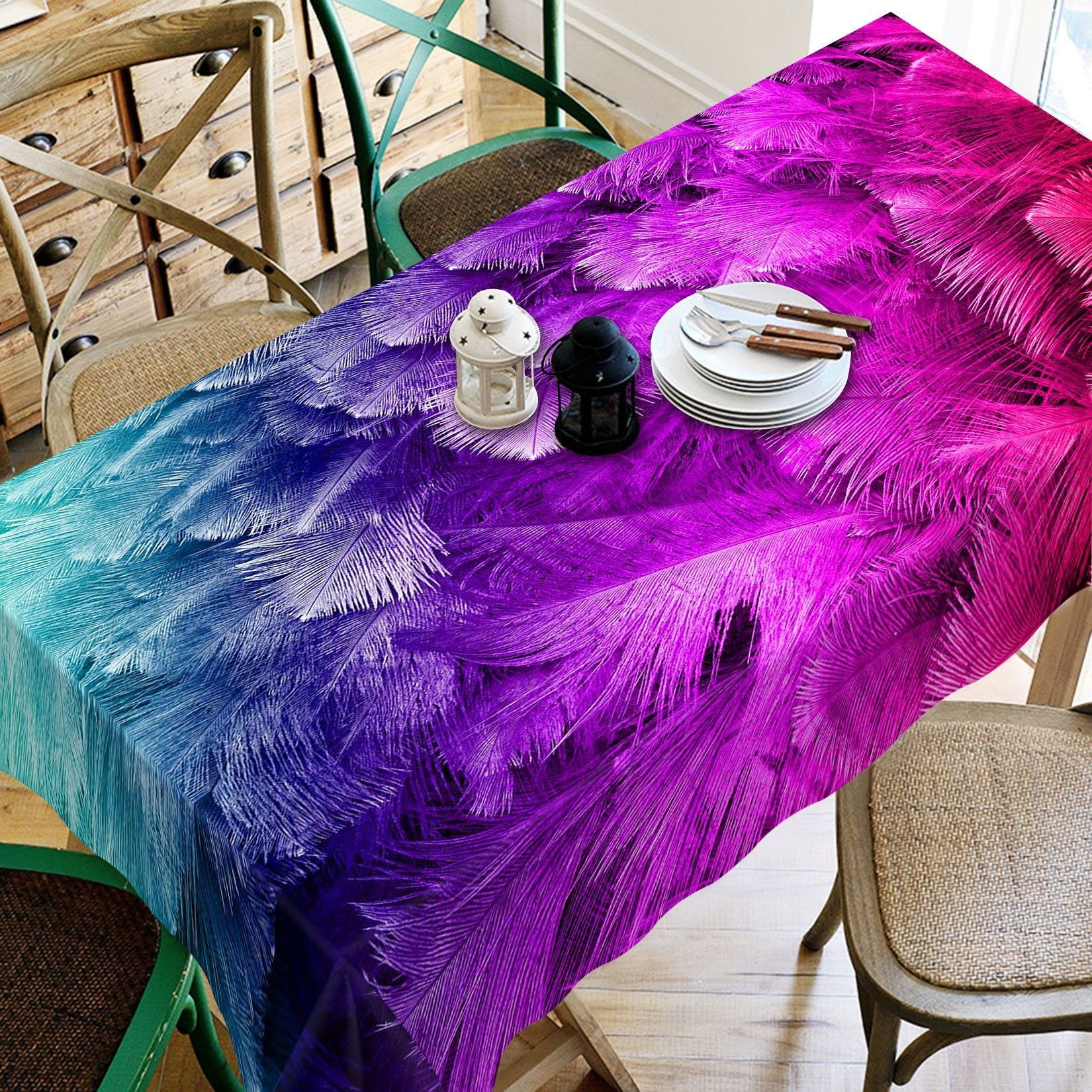 3D Gouache Red 7 Tablecloths Wallpaper AJ Wallpaper 